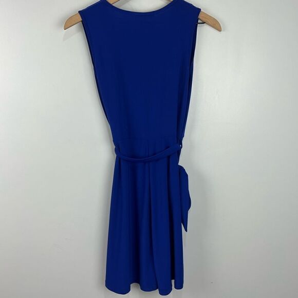 Rolla Coster Bright Cobalt Blue Sleeveless Tie Waist Dress S - Picture 4 of 6